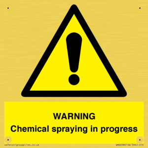 WARNING Chemical spraying in progress